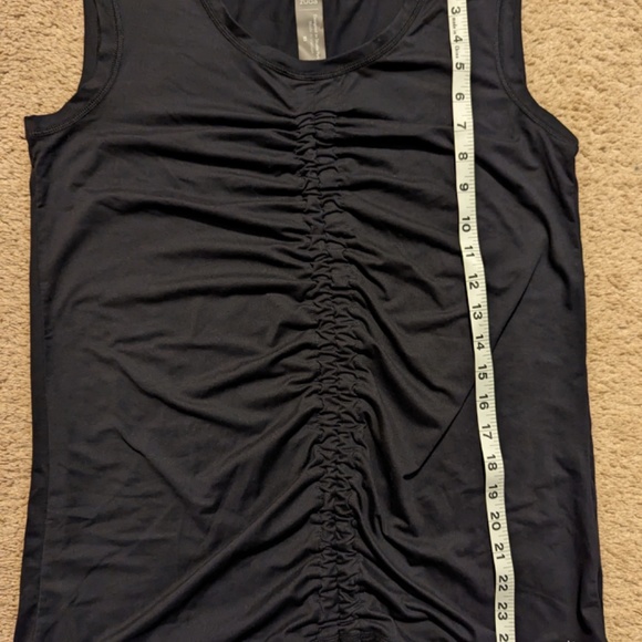 Zuda Black Z-Cool Ruched Front Tank Top Women's Size Extra Small XS - Picture 8 of 10